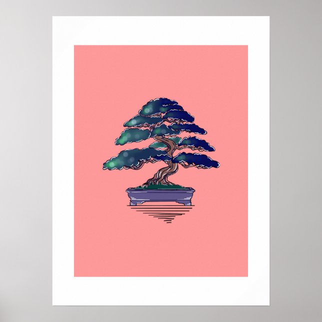 Poster Bonsai Zen Minimal  (Frente)