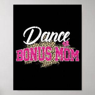 Poster Bônus de dança mãe leopardo engraçado dançando dia
