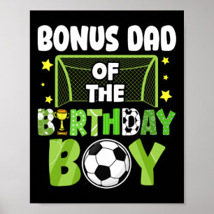 Poster Bônus de Pai Futebol Aniversário Menino Festa Fute