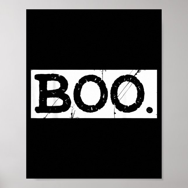Poster Boo angustiado retrô fantasma estética de hallowee (Frente)