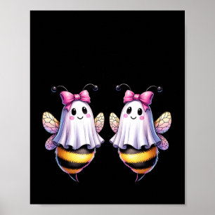 Poster Boo Bees Fantasma Abelhas Halloween Furiosas Mulhe