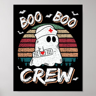 Poster Boo Boo Crew Engraçado Ghost Ems Emt Enfermeiro pa