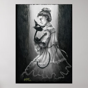 Poster Boo Gatinho com o Fantasma