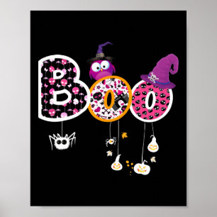 Poster Boo Halloween Costume Spiders