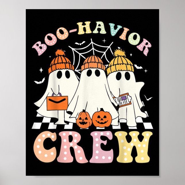 Poster Boo Havior Crew Behaviour Yst Halloween Aba Rbt (Frente)