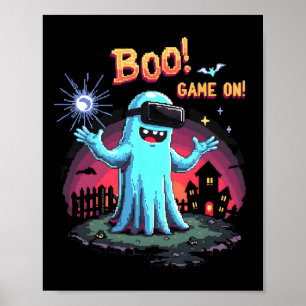 Poster Boo! Jogue! Fantasma De Jogador Spooky Com Control