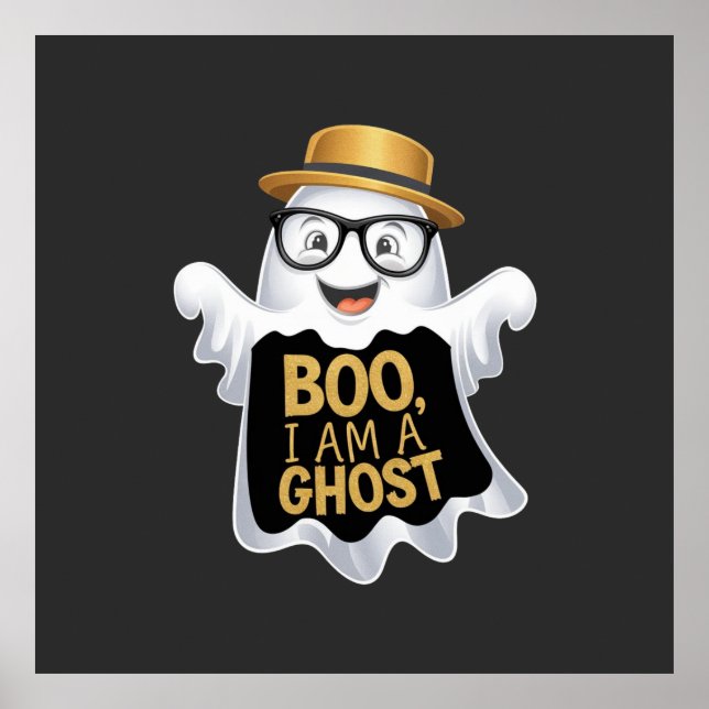 Poster Boo, sou um fantasma divertida para os amantes do  (Frente)