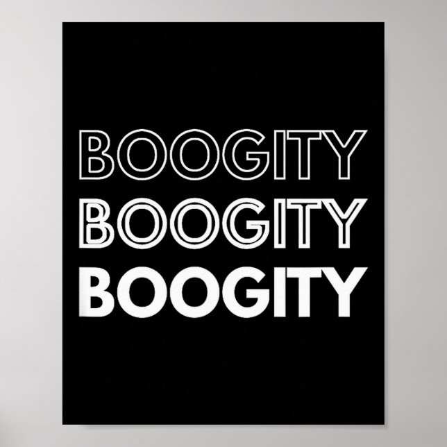 Poster Boogity _ Funny Words On  (Frente)