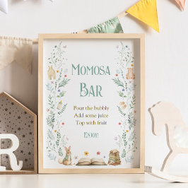Poster Book Baby Shower Momosa Bar