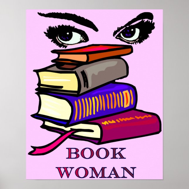 Poster Book Woman Print (Frente)