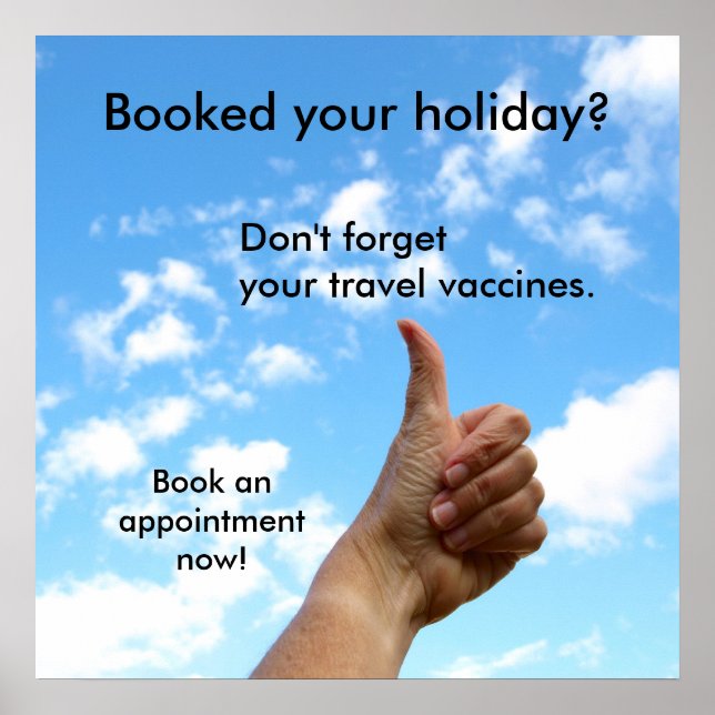 Poster - Booked your holiday? (Frente)