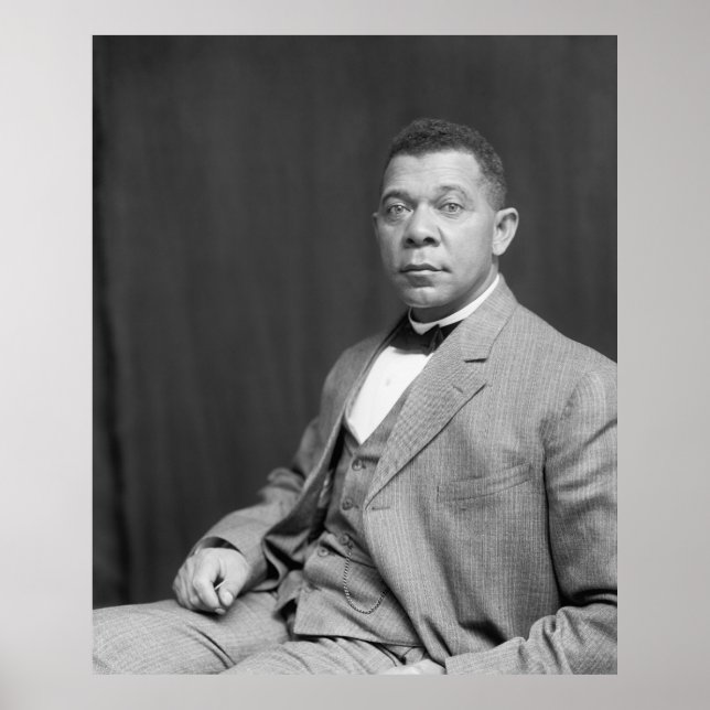 Poster Booker Taliaferro Washington: Educador Negro (Frente)