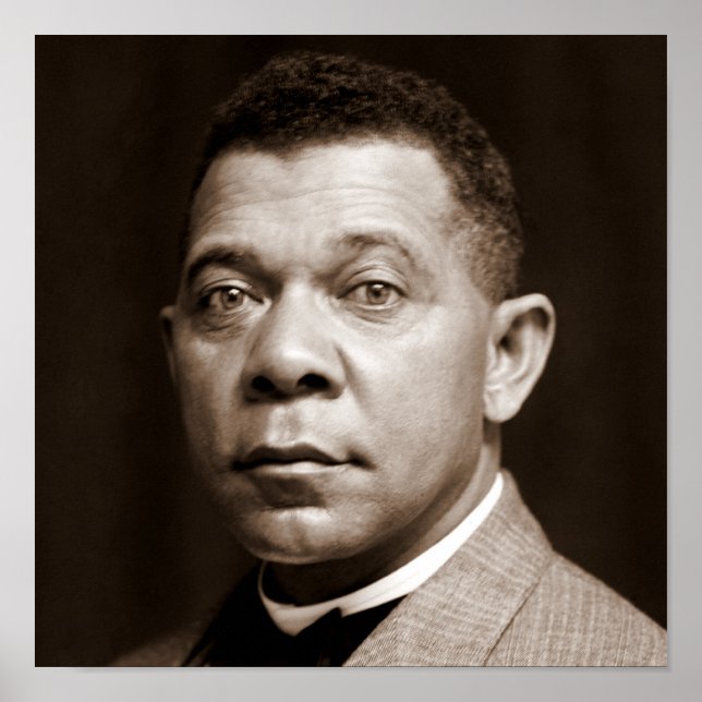 Poster Booker Washington: Educador Afro-Americano (Frente)