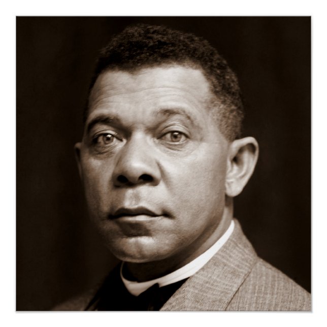 Pôster Booker Washington: Educador Afro-Americano (Frente)