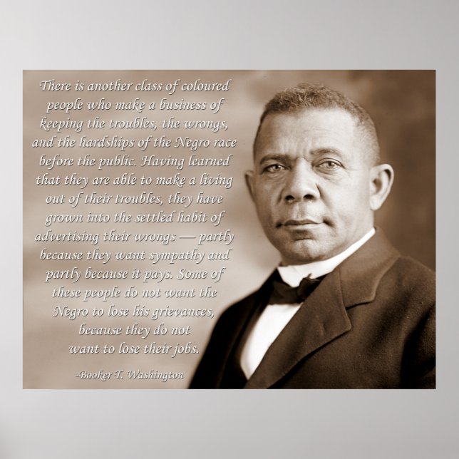 Poster Booker Washington Race (Frente)