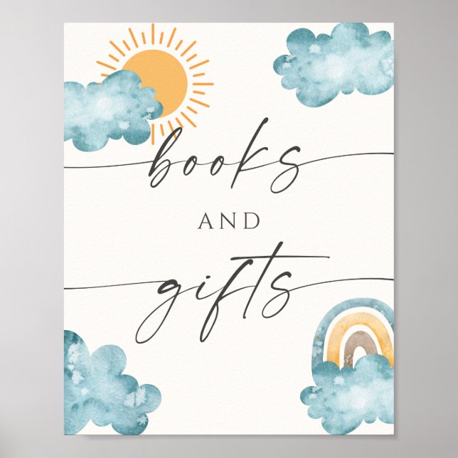 Poster Books And Gifts Baby Shower Sunshine  (Frente)