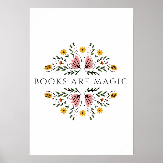Poster Books are Magic Sticker (Frente)
