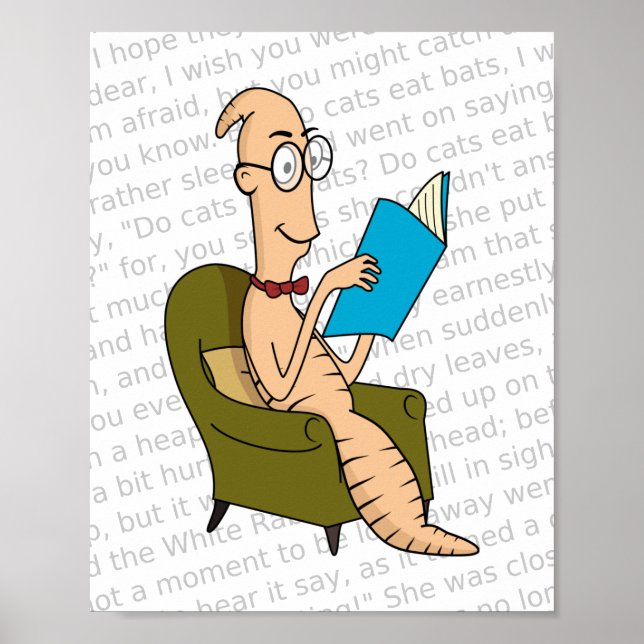 Poster Bookworm (Frente)