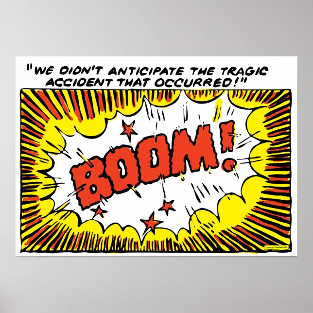 Pôster BOOM! (tamanhos menores) (Frente)