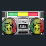 Pôster boombox de reggae<br><div class="desc"></div>