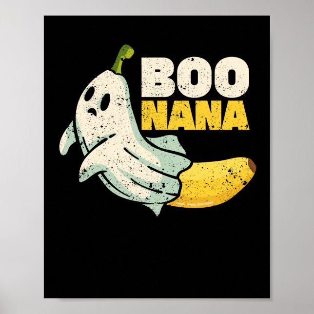 Poster Boonana Cute ghost Banana Halloween (Frente)