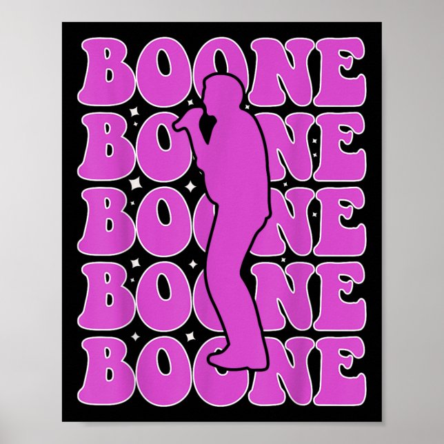 Poster Boone Lover Para Homens Meninos Meninos Meninas Fa (Frente)