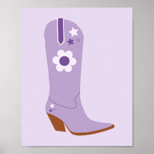 Poster Boot 03 Roxo