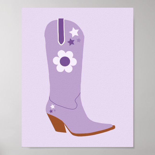 Poster Boot 03 Roxo (Frente)