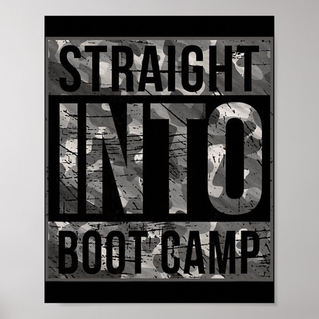 Poster Boot Camp Basic Training Shirt For New Military Re (Frente)
