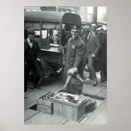 POSTER BOOTLEG LIQUOR RAID 1923