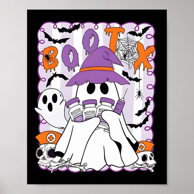 Poster Bootox Enfermeiro Injetor de Halloween Botox Dyspo (Frente)