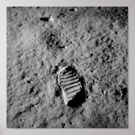 Poster Bootprint On The Moon - Apollo 11 - 1969
