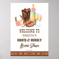 Boots and bubble western cowgirl brunch Welcome