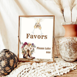 Poster Boots & Bubble Boho - Favoritos do Chá de panela o