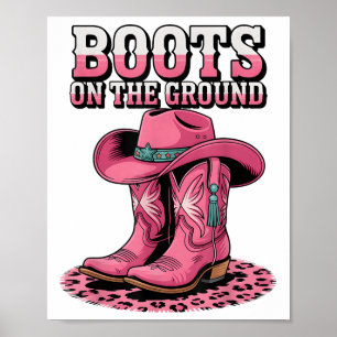 Poster Boots On Ground Country Cowboy Western