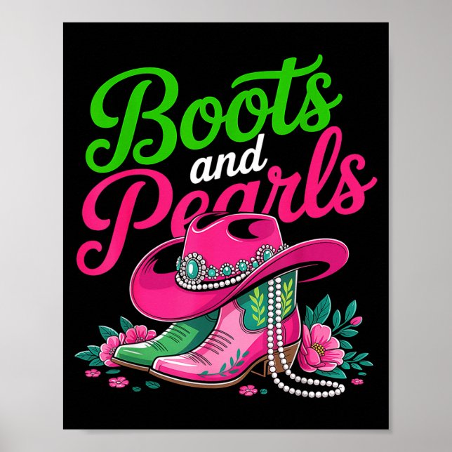 Poster Boots To The Ground Nk Cowgirl  (Frente)