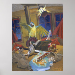 Poster Booty de Buccaneer - Arte Pirata de Kulhanek