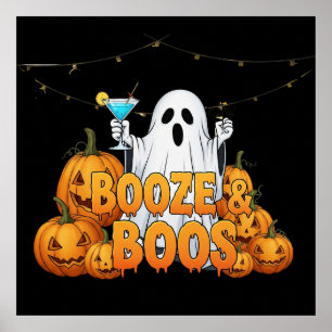 Poster Booze e Boos Tee