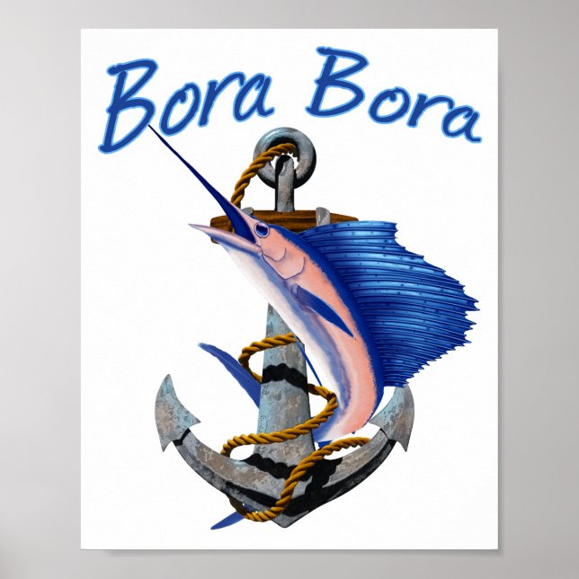 Poster Bora Bora Pescaria (Frente)