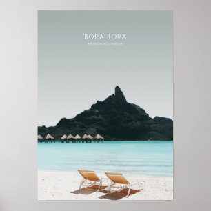 Poster Bora Bora, Polinésia Francesa Viagem Trabalho de 