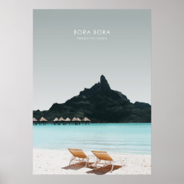 Poster Bora Bora, Polinésia Francesa Viagem Trabalho de a