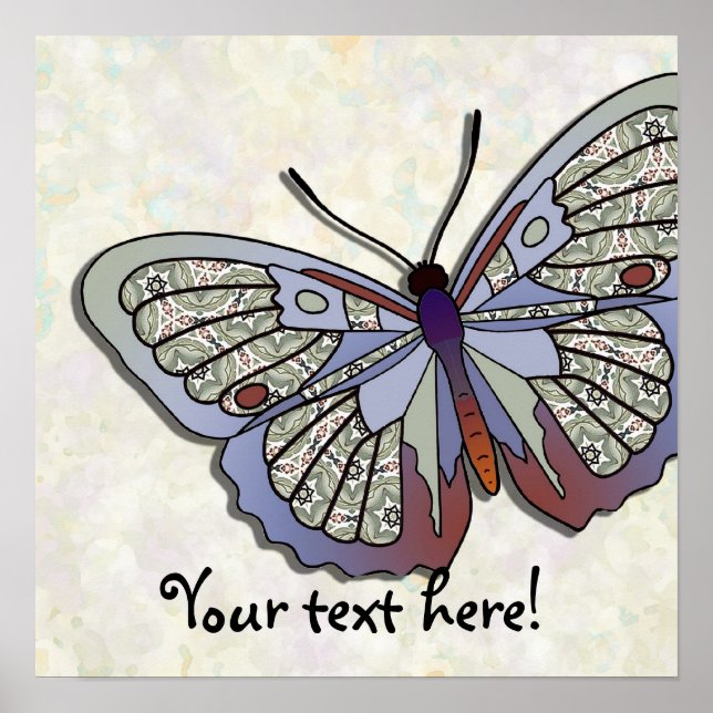 Pôster Borboleta - 34 (Frente)