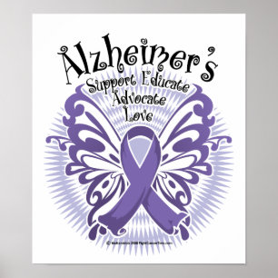Pôster Borboleta 3 da doença de Alzheimer