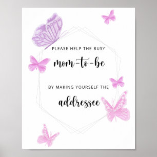 Poster Borboleta ajuda a mãe a ser ocupada