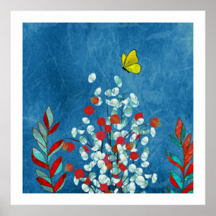 Poster Borboleta Amarela