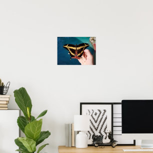 Poster Borboleta Anormal Amarelo Gigante