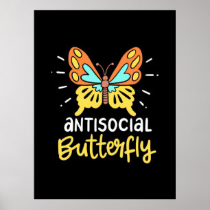 Poster Borboleta antissocial