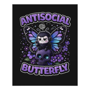 Pôster Borboleta Antissocial