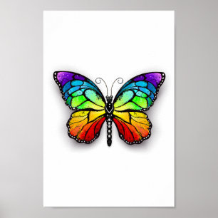 Poster Borboleta arco-íris Monarca