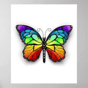 Poster Borboleta arco-íris Monarca